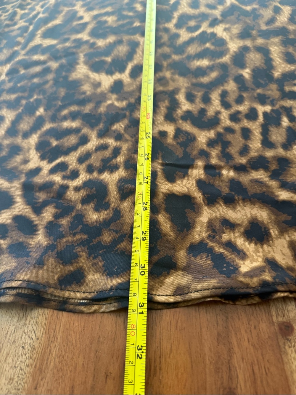 DKNY Leopard-Print Satin Slip Skirt in Brown and Black - Picture 8 of 8